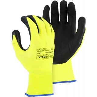 3228HVY - Majestic® SuperDex® Hi-Viz Micro Foam Nitrile Palm Coated Glove